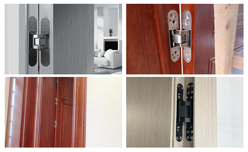 三維可調暗鉸鏈鋅合金隱形門合頁木門折疊門房門重型暗裝十字暗鉸 30*